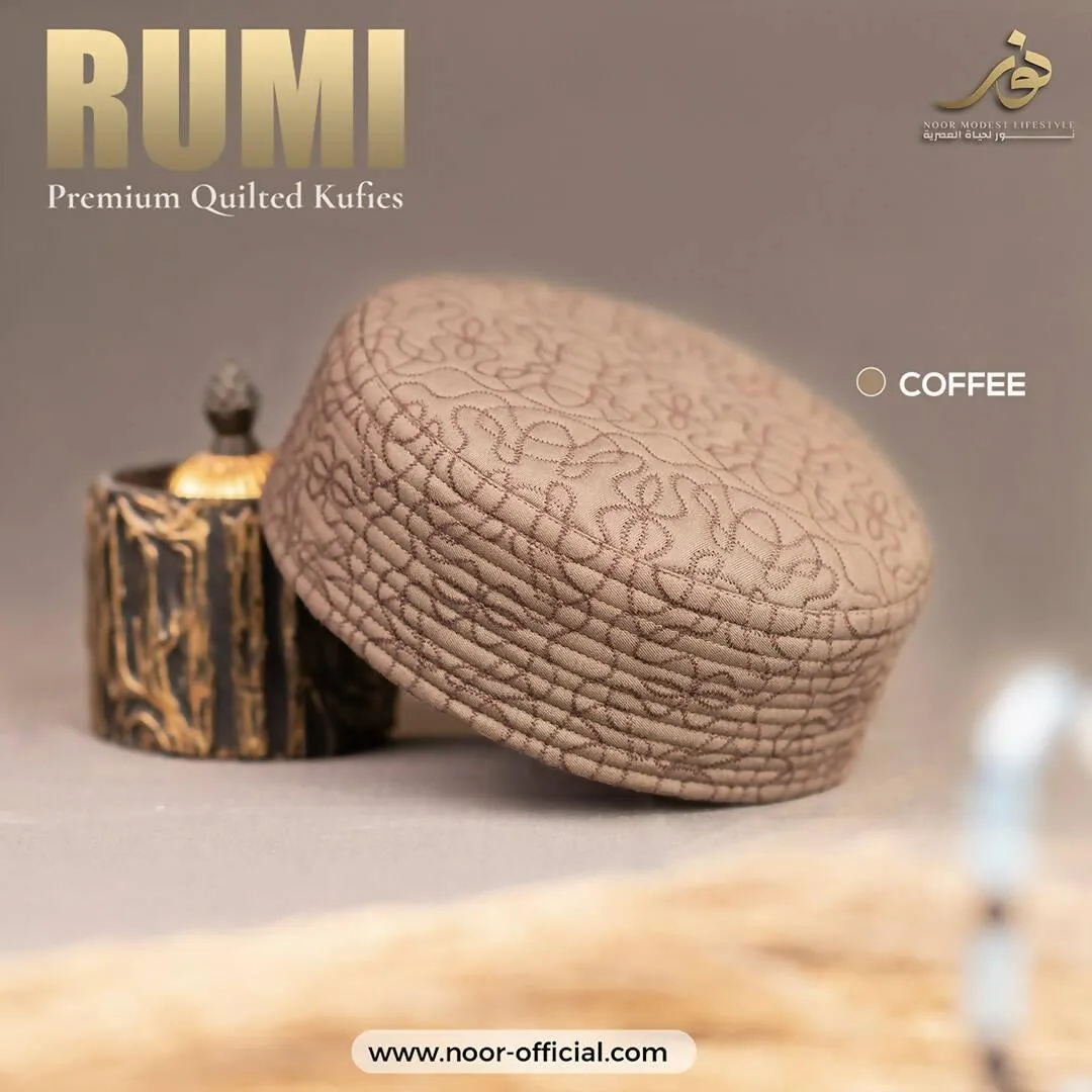 100% Premium Quality Fleece Fabric Prayer Cap Rumi Koofi Namaz Topi Namaz Cap For Men Namaz Hat - Topi