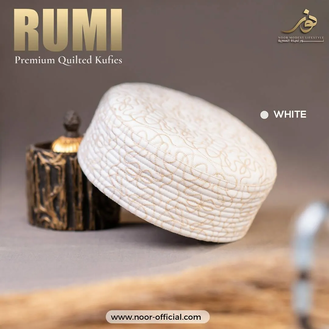 100% Premium Quality Fleece Fabric Prayer Cap Rumi Koofi Namaz Topi Namaz Cap For Men Namaz Hat - Topi