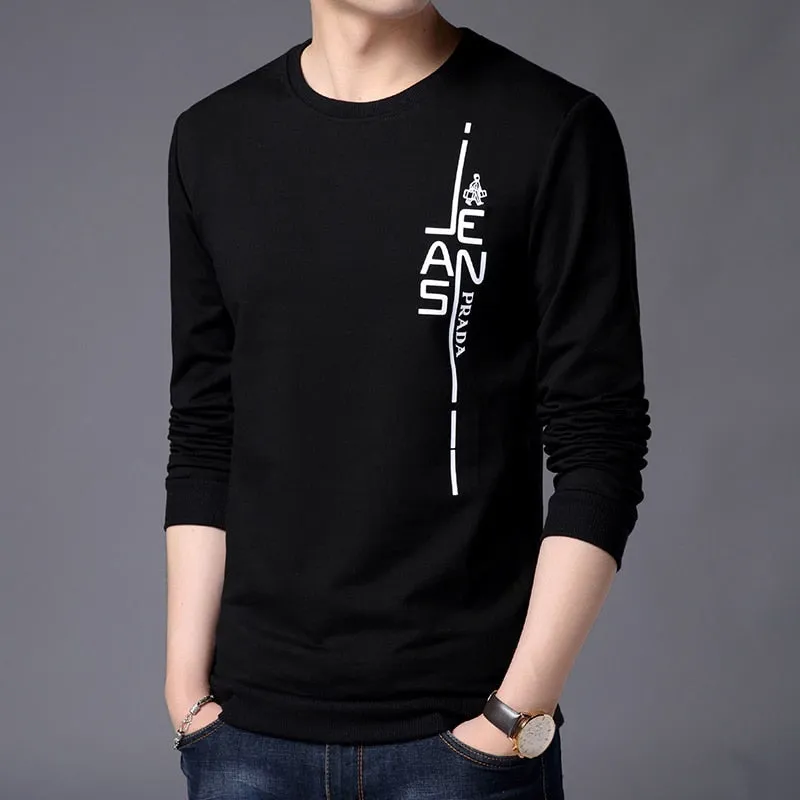 2019 New Fashion Hoodies Men Cotton Spandex Street Wear Trendy Sweatshirt Print Pullover Korean Tracksuit Casual Men Clothes