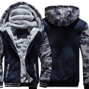 2019 new Winter Warm Hoodies Casual fleece style Hooded Coat men Thick Zipper Jacket male harajuku streetwear Sweatshirt M-4XL