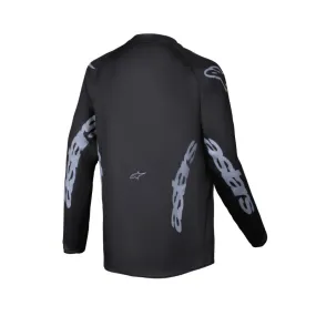 2025 YOUTH RACER GRAPHITE JERSEY BLACK GRAY