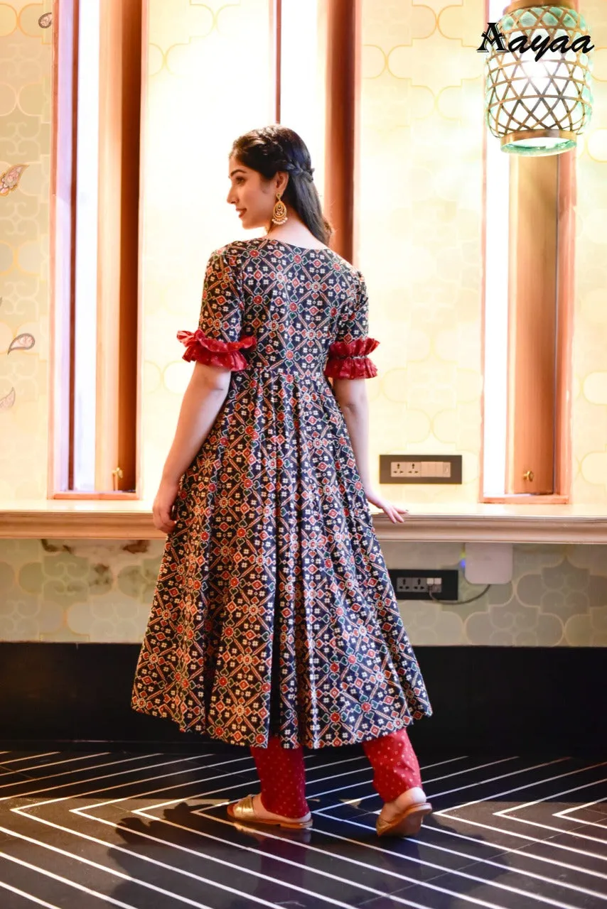 Aayaa vol 6 Cotton Silk Heavy Digital Printed Suit