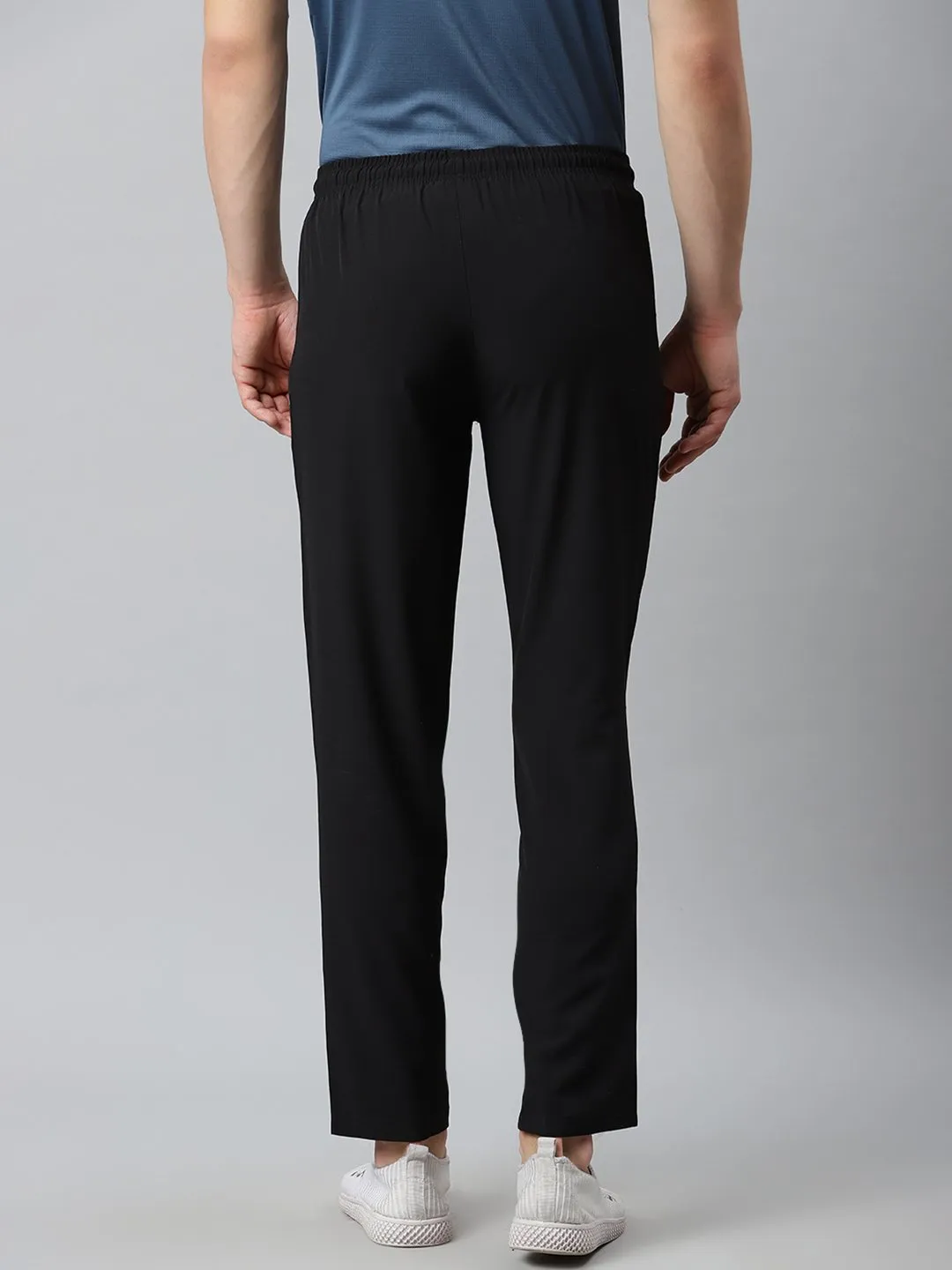 Alcis Men Black Solid Track Pants