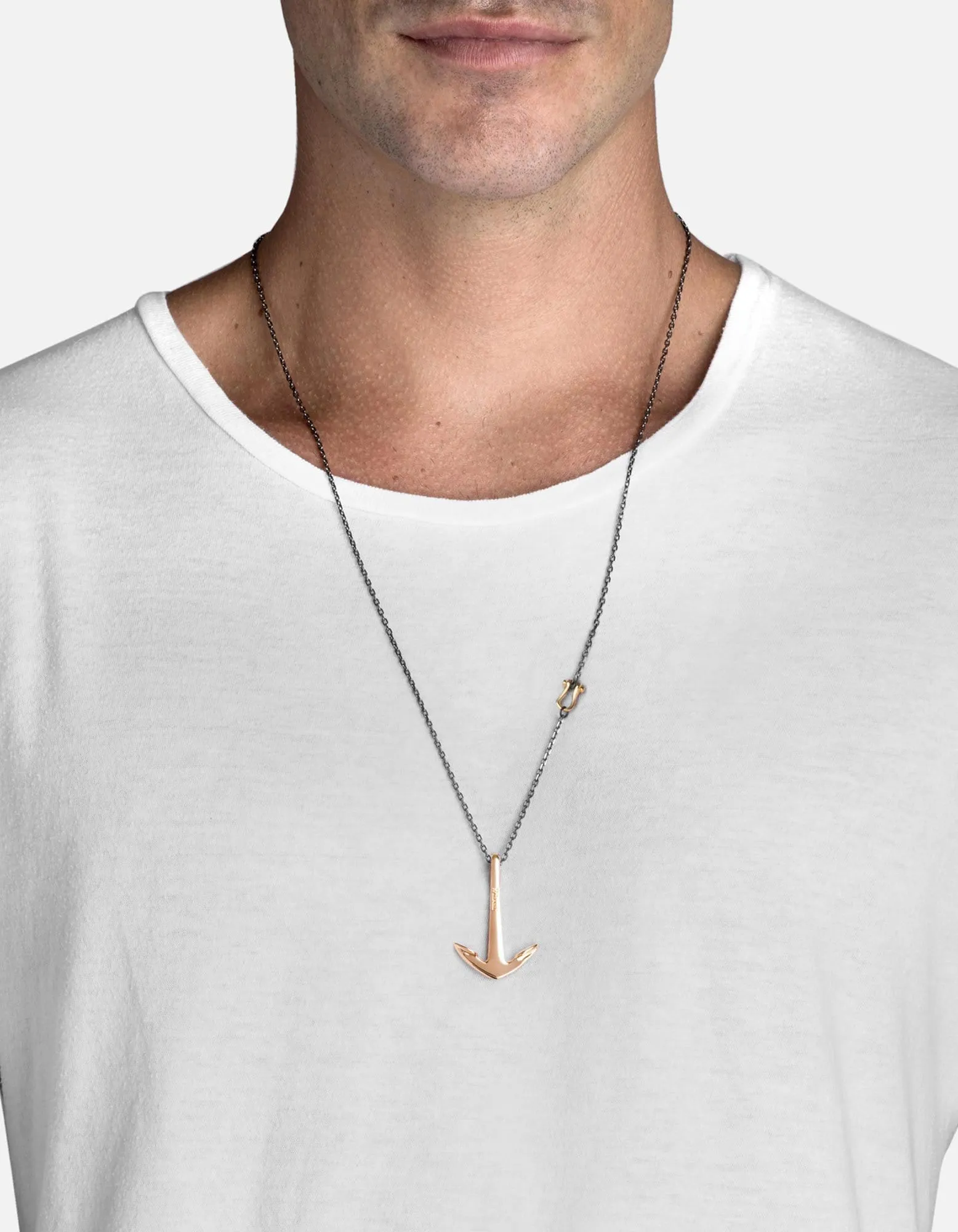 Anchor Necklace, Gold