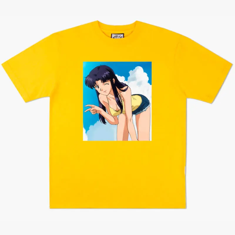 Anime Aesthetic Misato Katsuragi Hot Beach Party T-Shirt