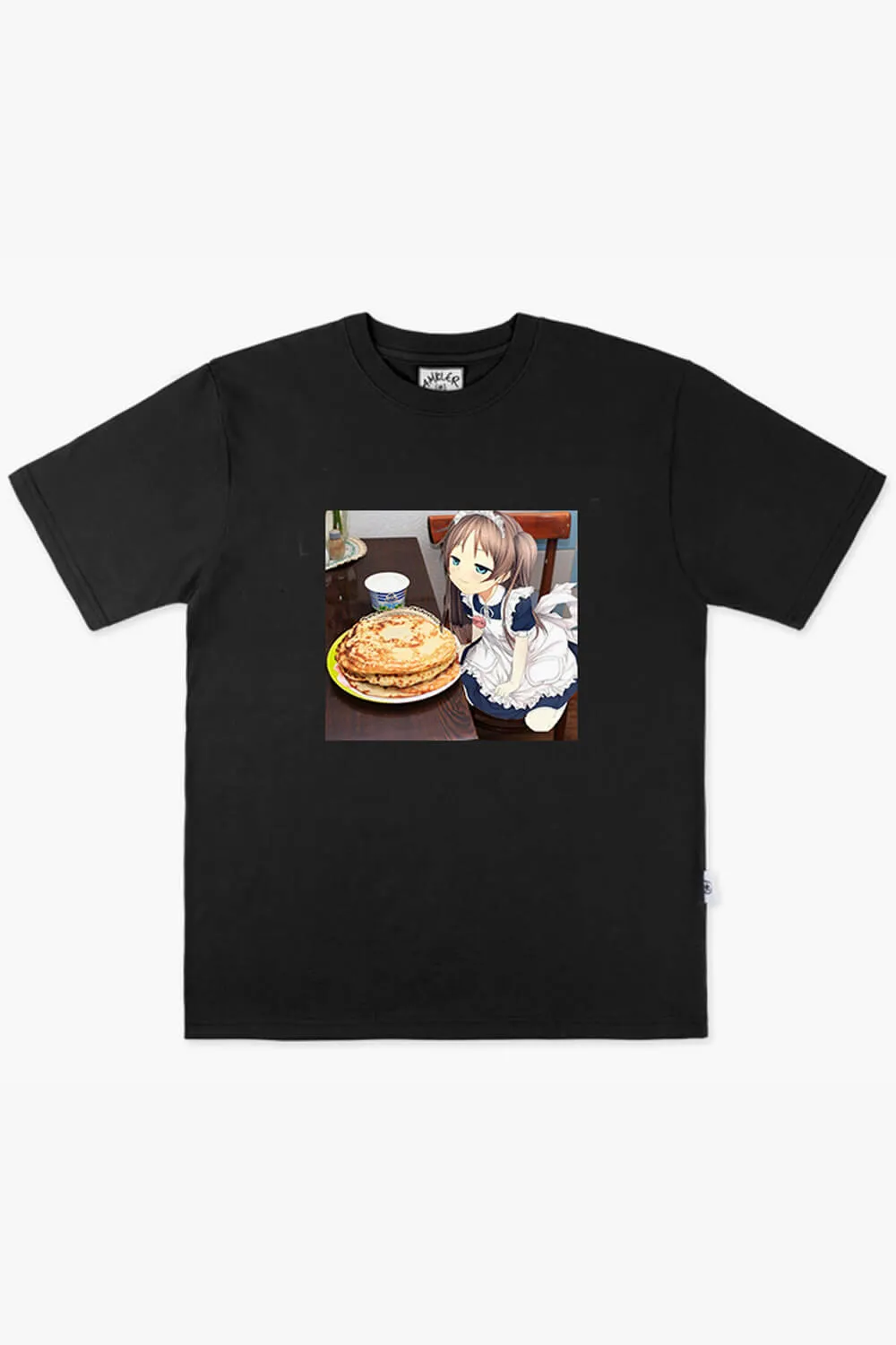 Anime Aesthetic Pancake Cat Neko Anime Girl T-Shirt