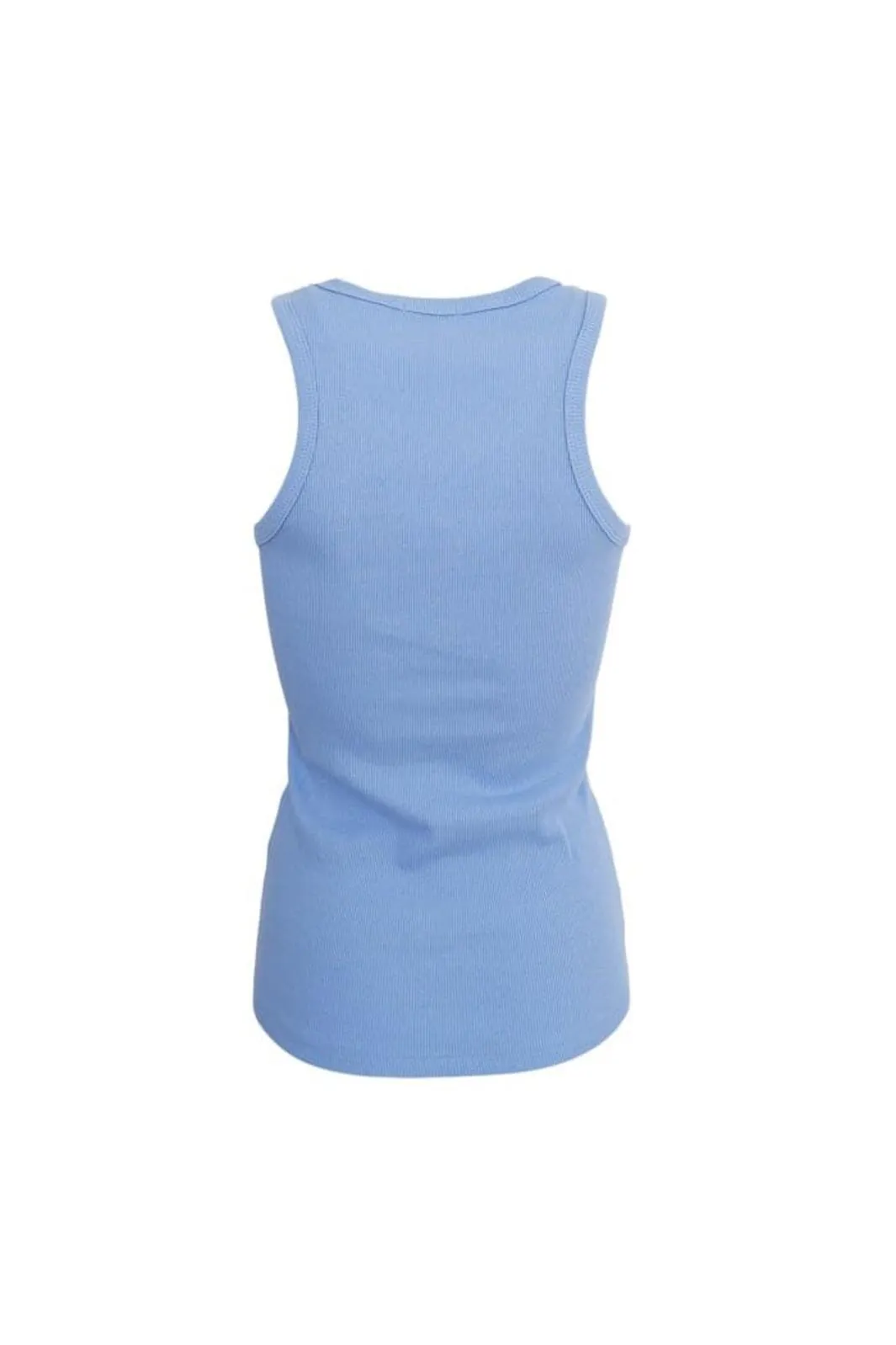 Black Colour - Bcena Rib Tank Top - Lt. Blue