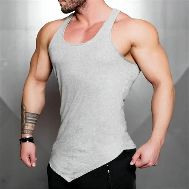 Brand Solid Color Clothing Gyms tank top