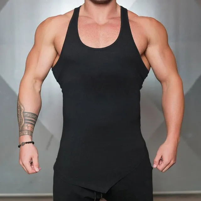 Brand Solid Color Clothing Gyms tank top