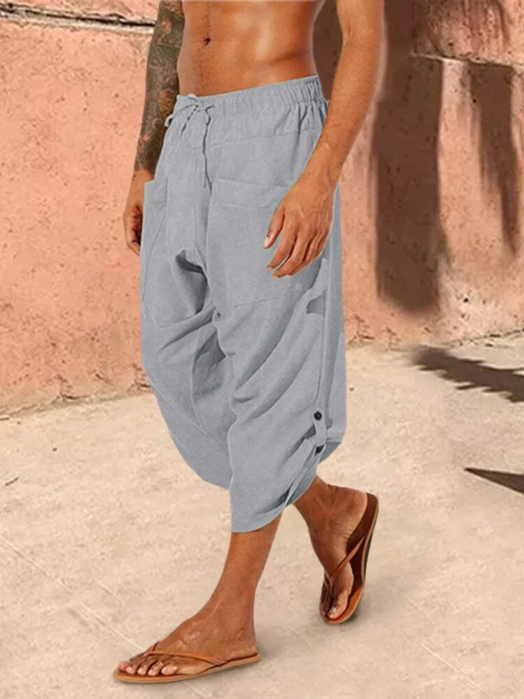 Casual Loose Elastic Waist Pant