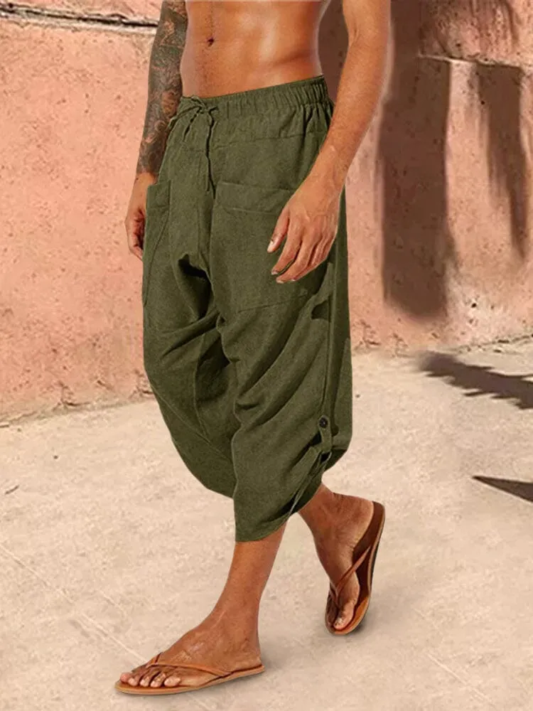Casual Loose Elastic Waist Pant