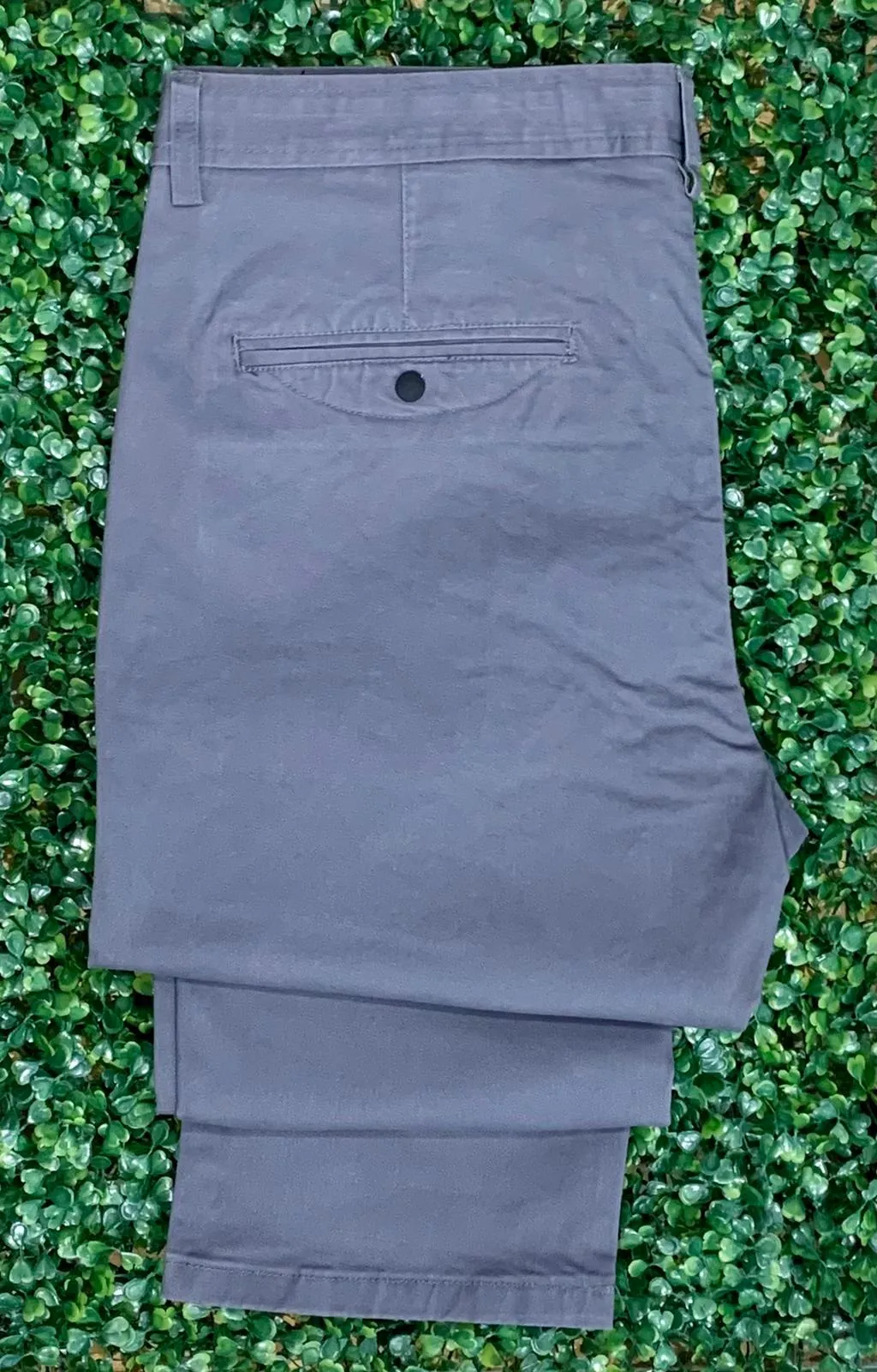 Casual pants color charcoal