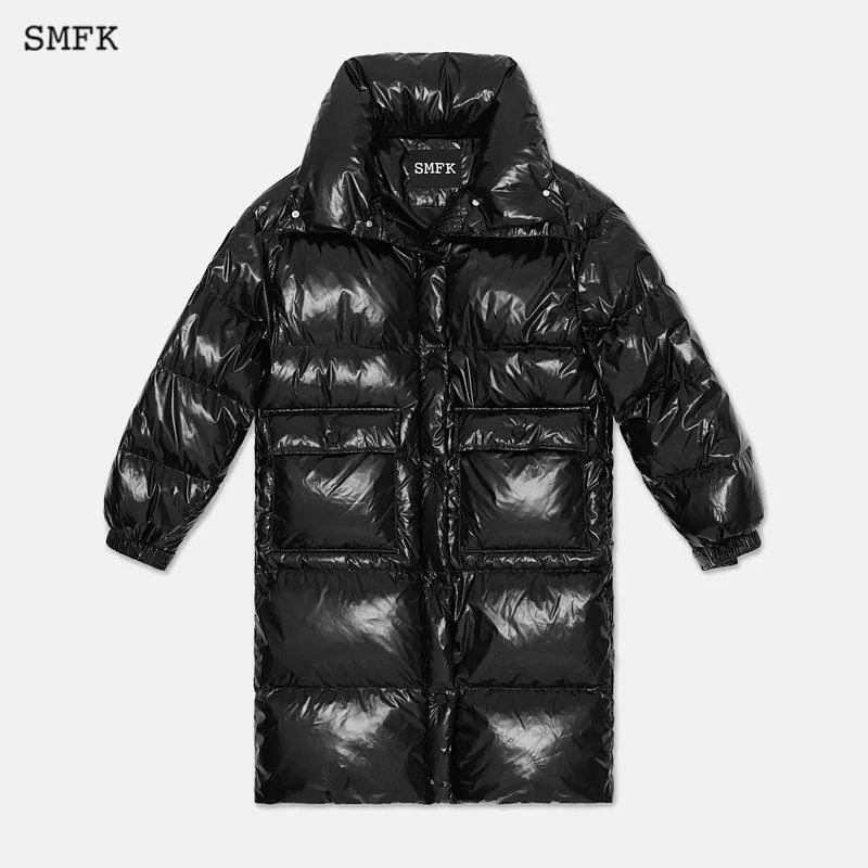 Compass Vintage Long Down Jacket