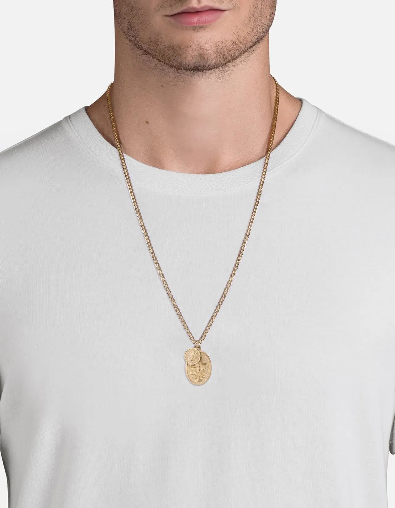 Dove Necklace, 14k Gold