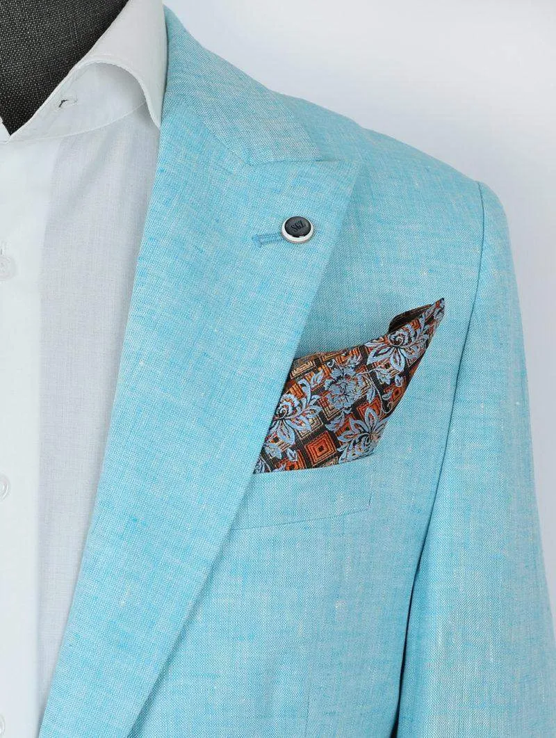 Edible Blue Linen Suit
