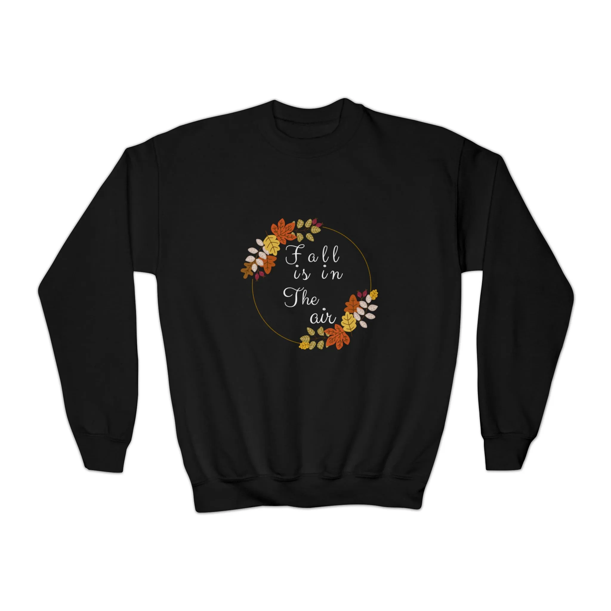 Fall Is In The Air | Youth Crewneck Sweatshirt