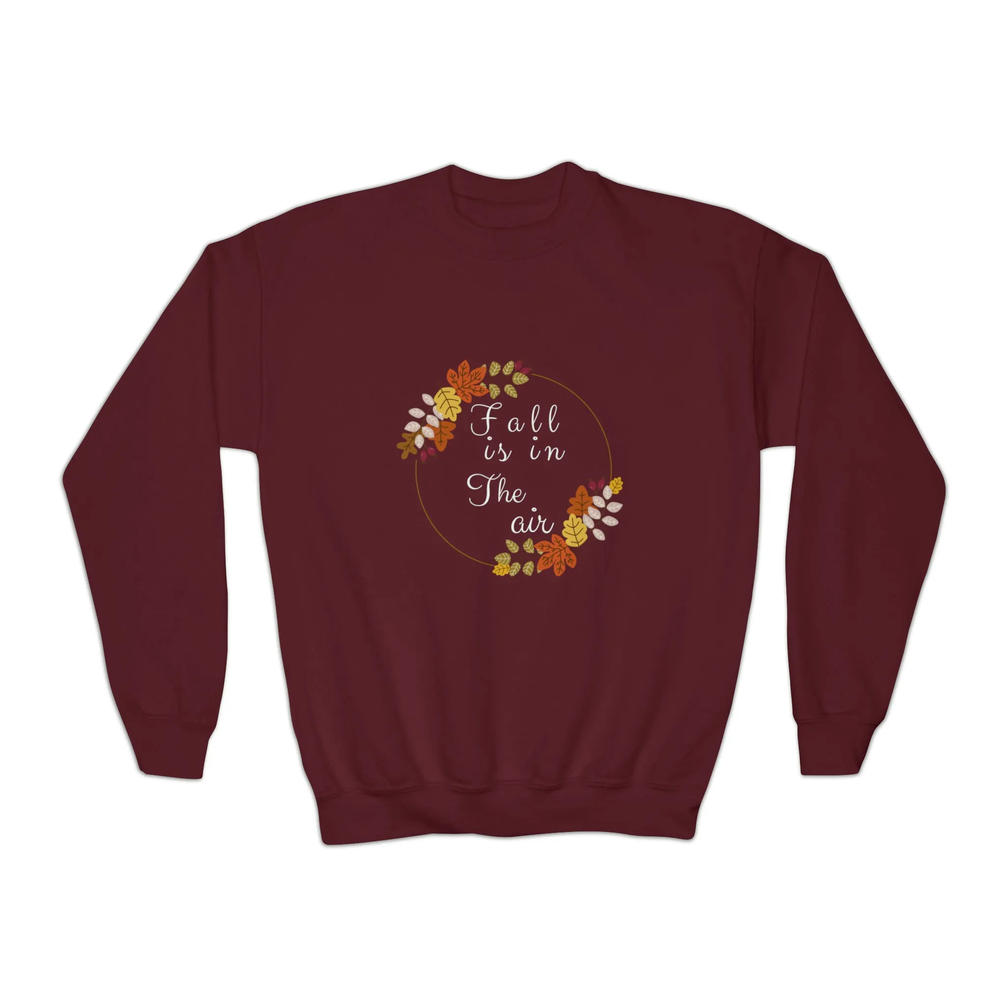 Fall Is In The Air | Youth Crewneck Sweatshirt