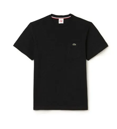 Lacoste L!VE Jersey Cotton Crew Neck T-Shirt Black