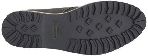 LACOSTE MEN'S MONTBARD 416 1 FASHION SNEAKER CHUKKA BOOT, DARK GREY, 10 M US