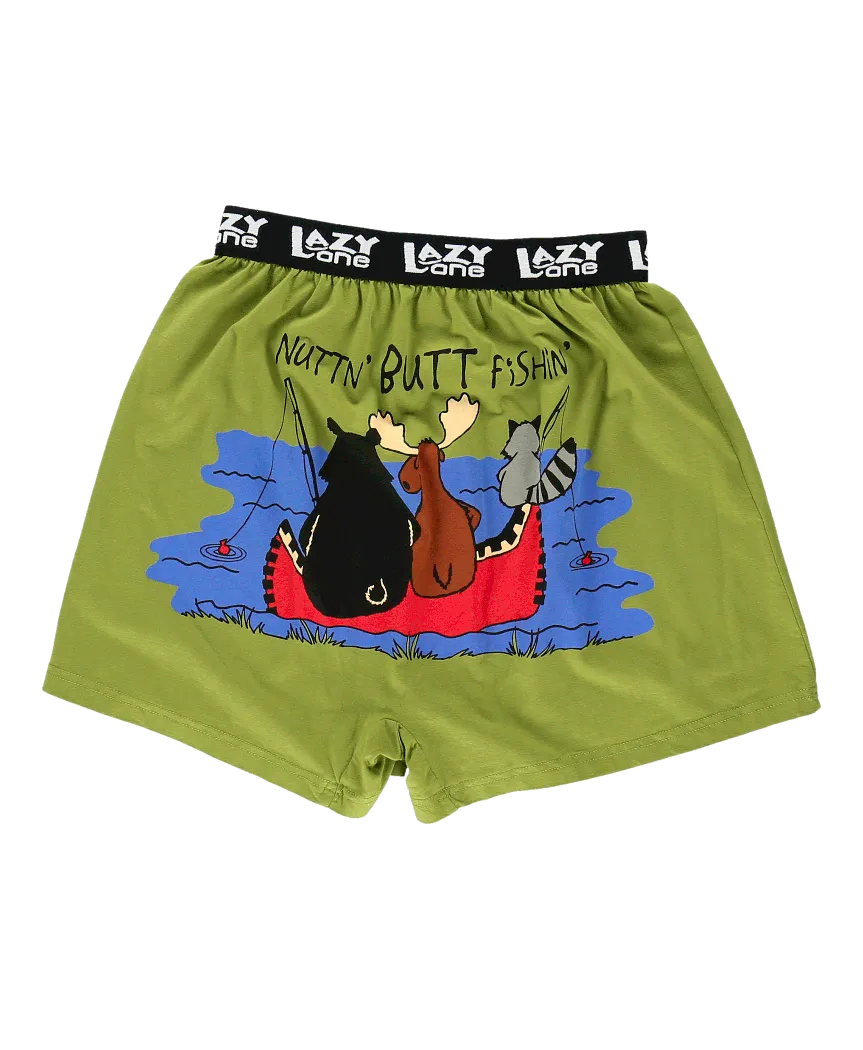 Lazy One Nuttn' Butt Fishin' | Men's Funny Boxer