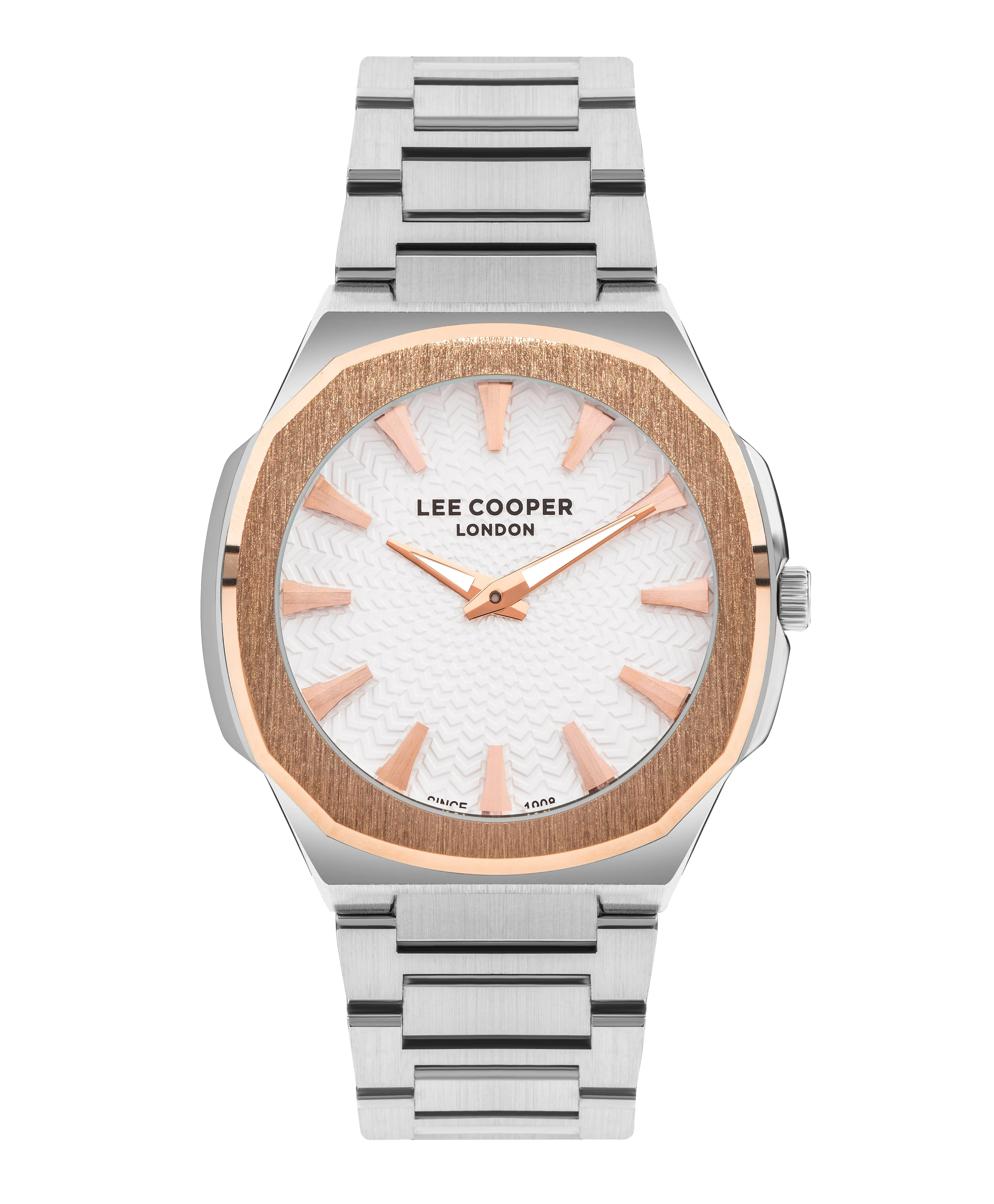 Lee Cooper LC07861.530 Gent Super Metal Silver/Rose Gold Watch