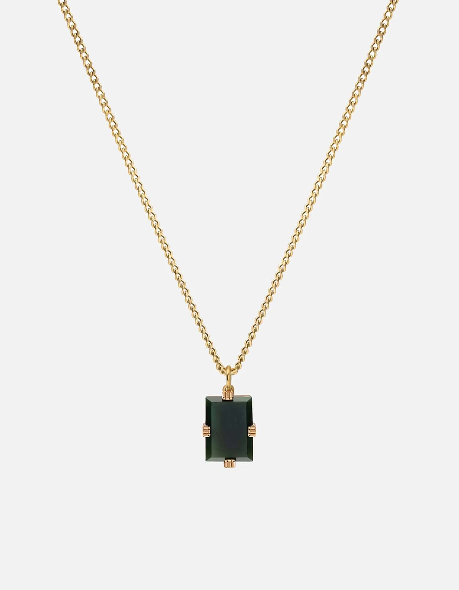 Lennox Agate Necklace, Gold Vermeil