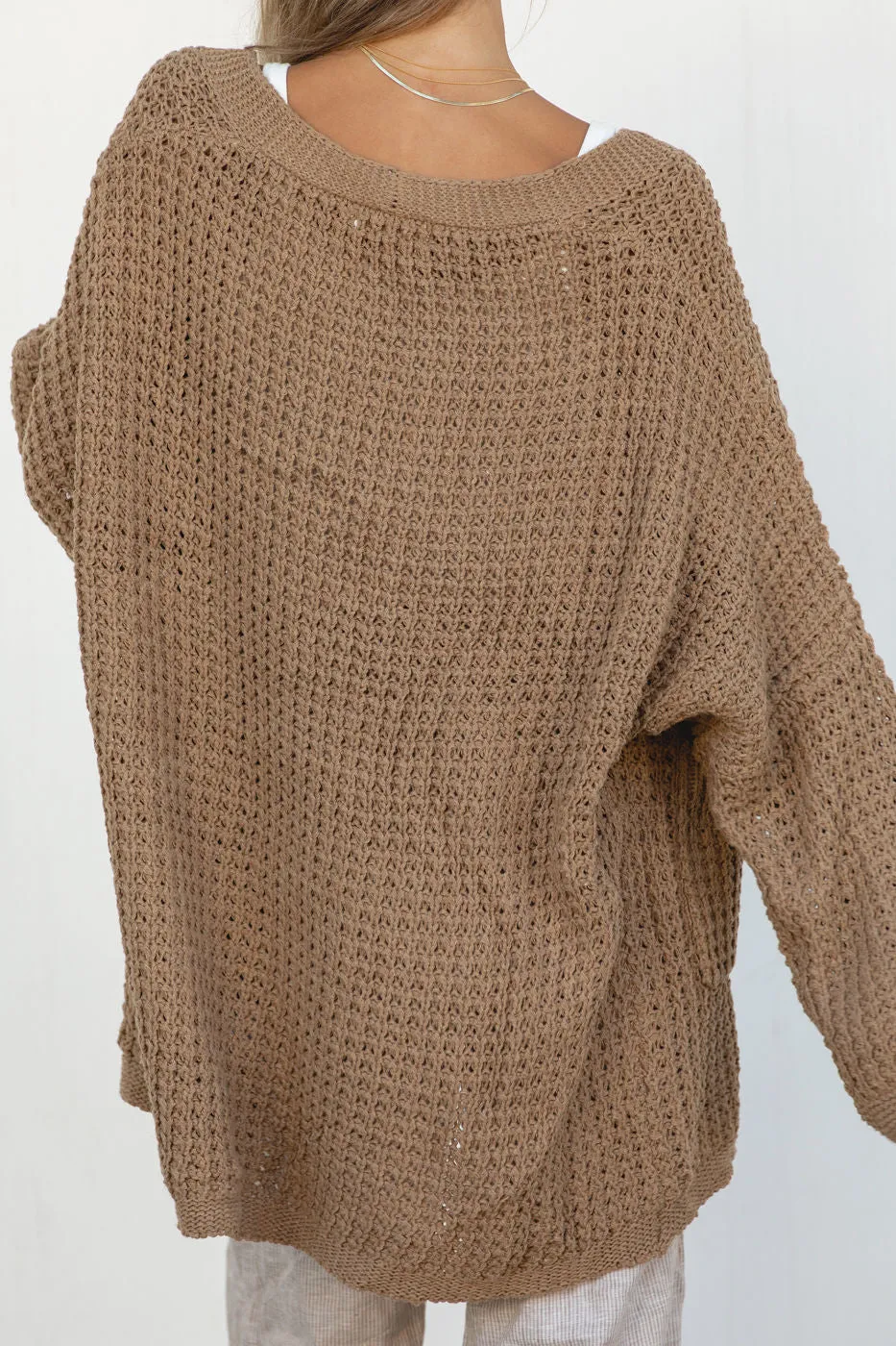 Lottie Oversized Cable Knit Cardigan