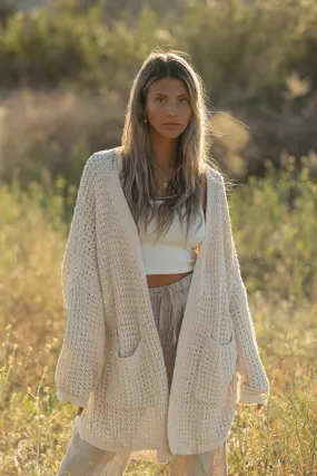 Lottie Oversized Cable Knit Cardigan