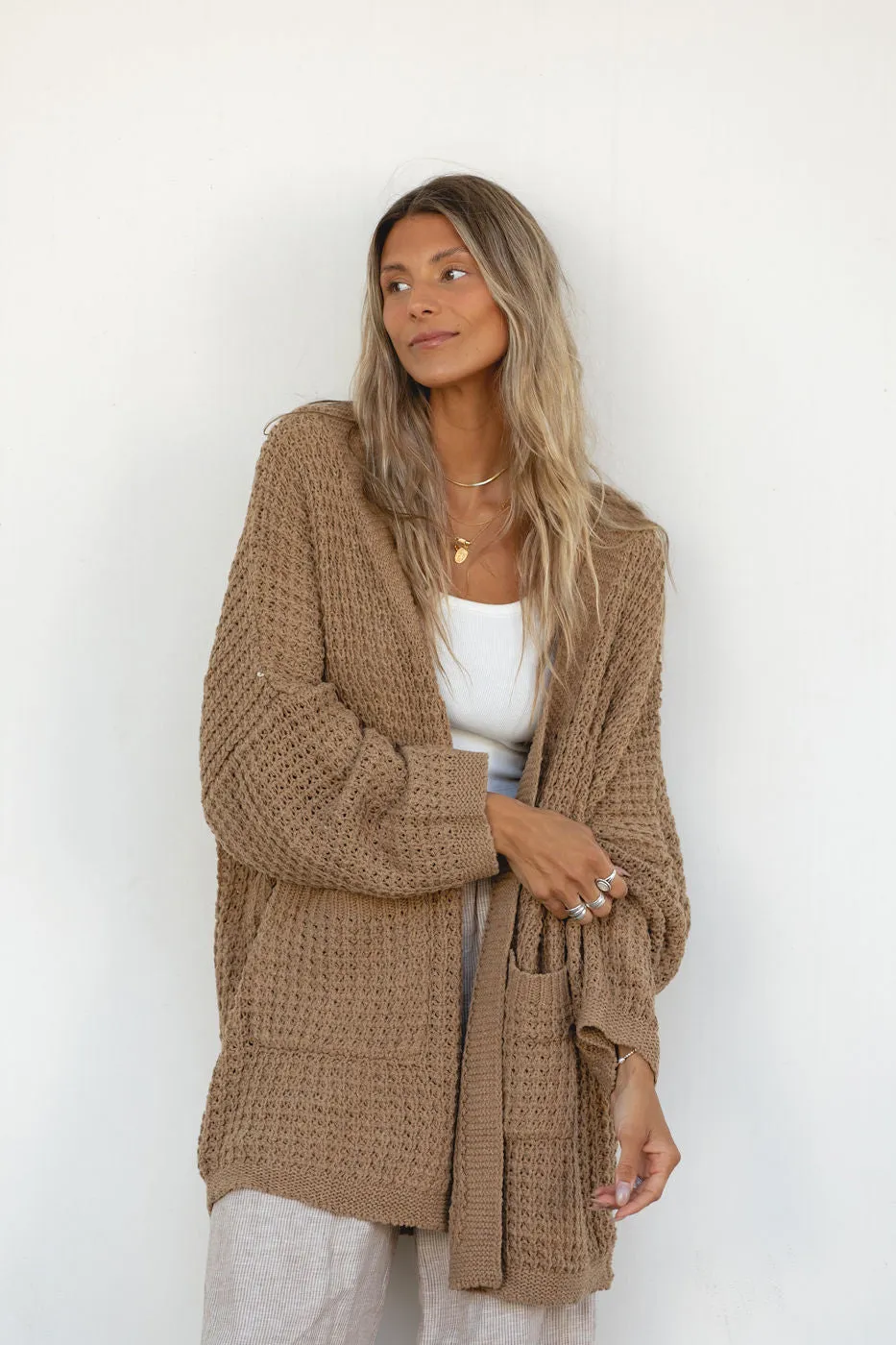 Lottie Oversized Cable Knit Cardigan
