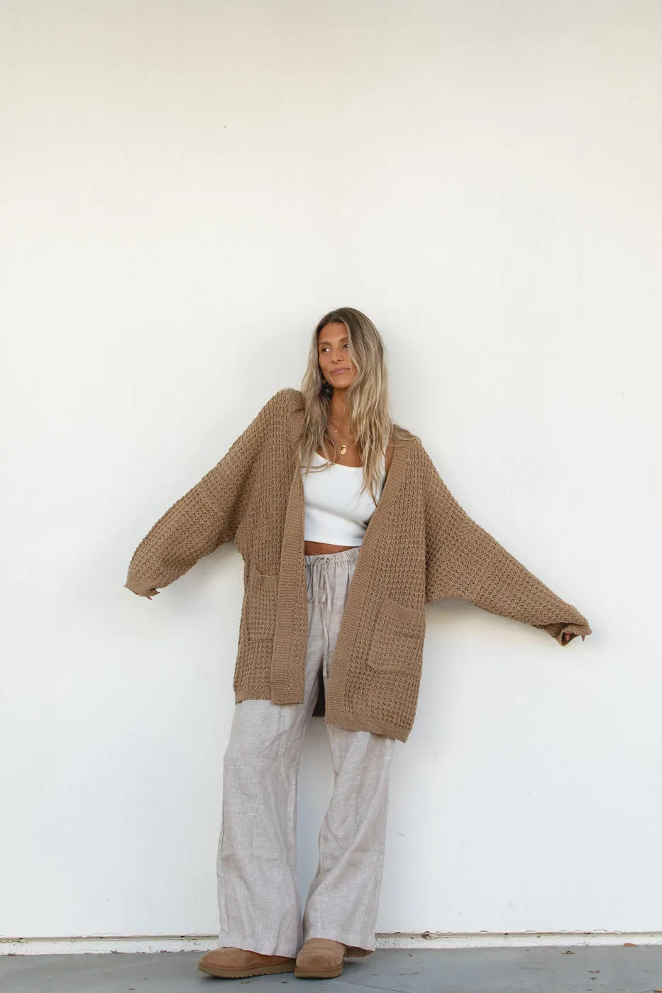 Lottie Oversized Cable Knit Cardigan