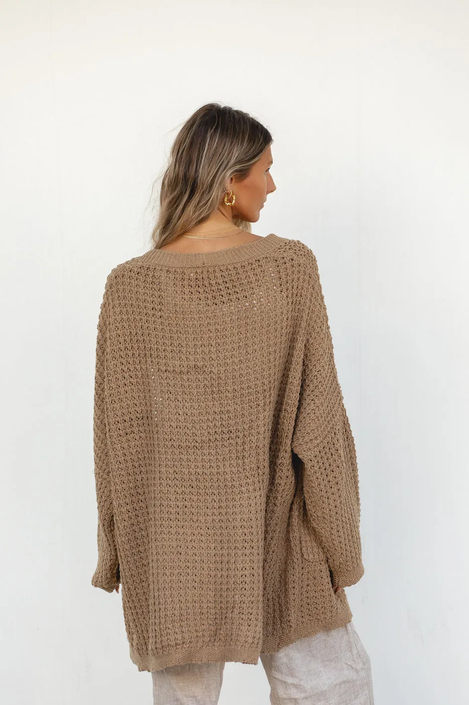 Lottie Oversized Cable Knit Cardigan