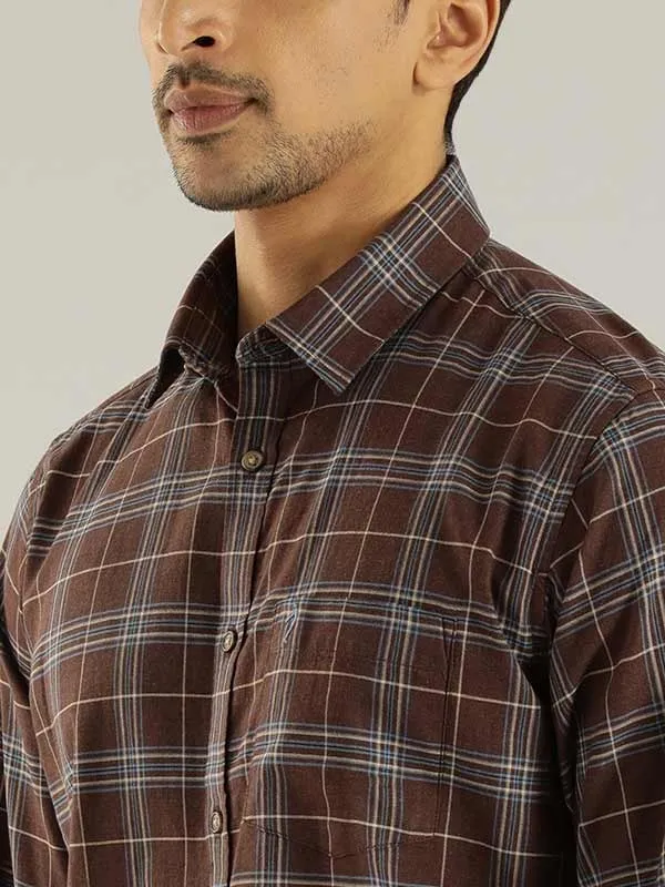 Men Checked Full Sleeve Cotton Shirt