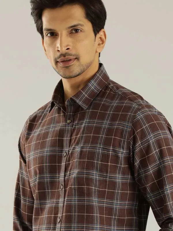 Men Checked Full Sleeve Cotton Shirt