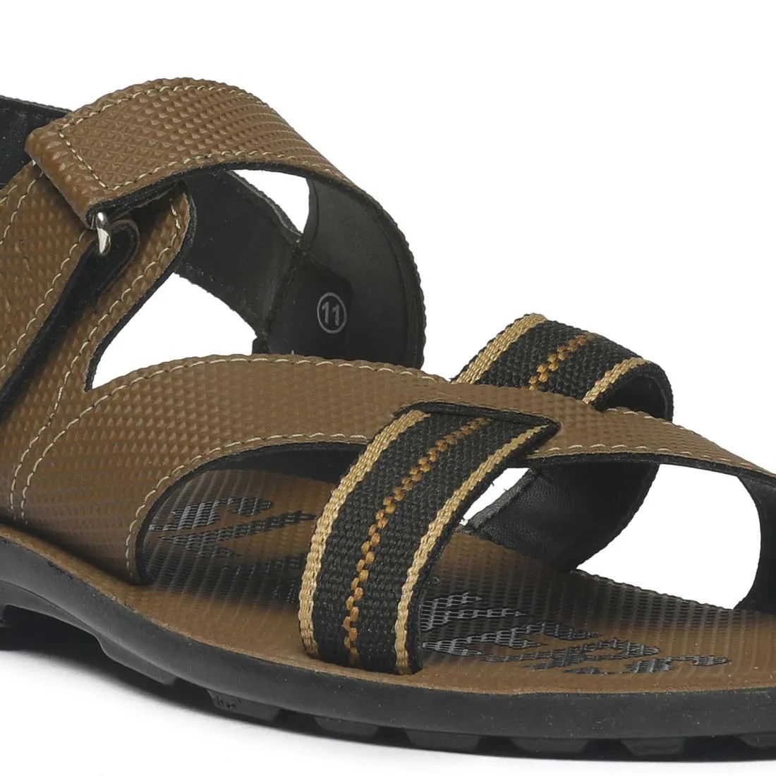 Men's Beige Slickers Casuals Slipper