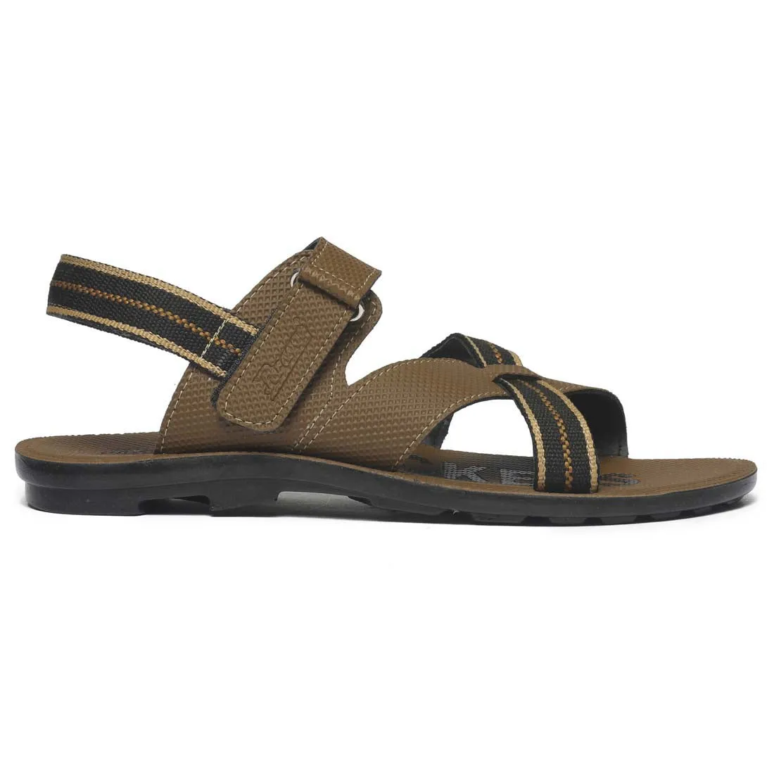 Men's Beige Slickers Casuals Slipper
