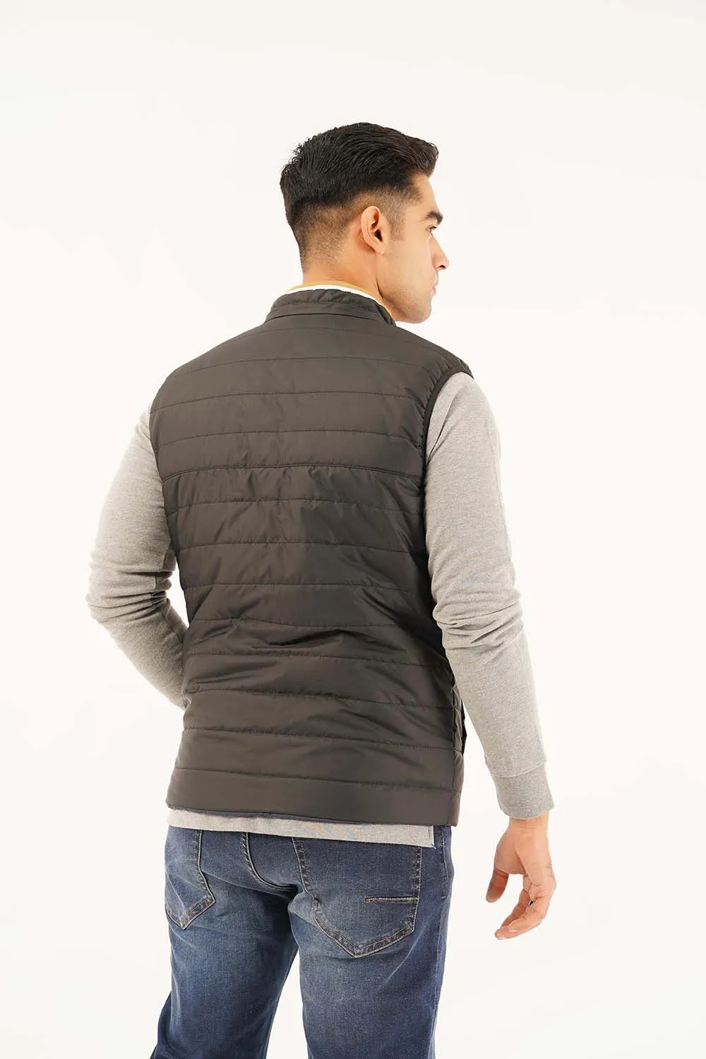 Men's Sleeveless Reversible Puffer Jacket