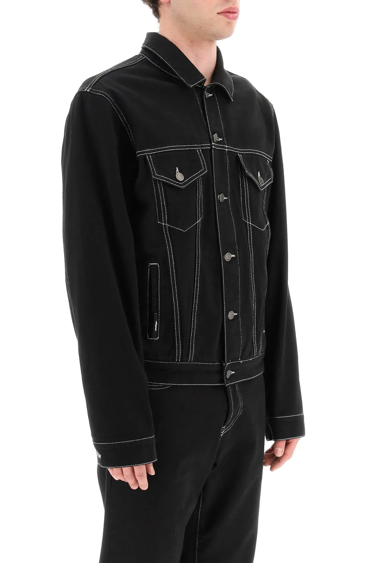 Msgm 'never look back' denim jacket