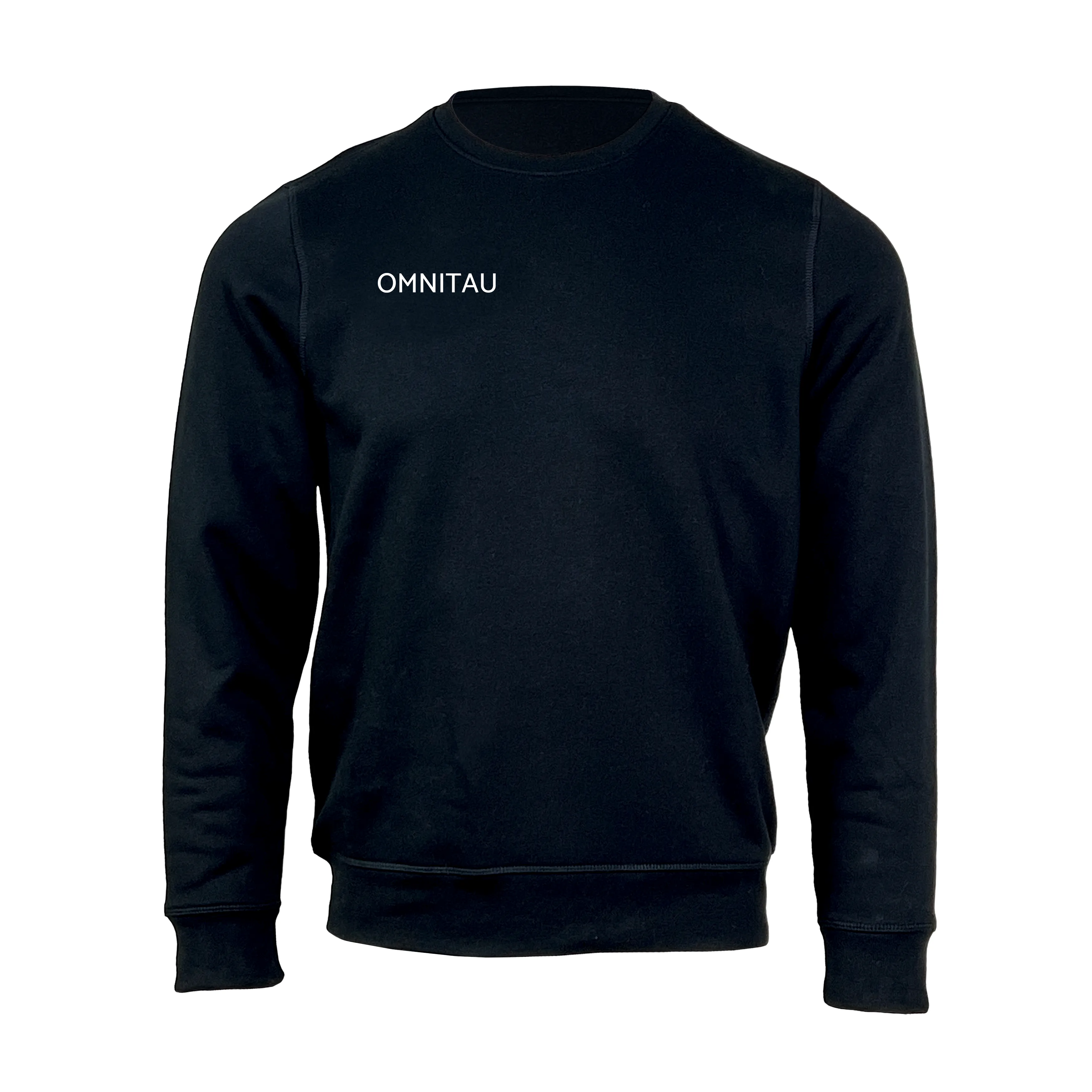 Omnitau Adult's Team Sports Crew Neck Cotton Sweatshirt - Black