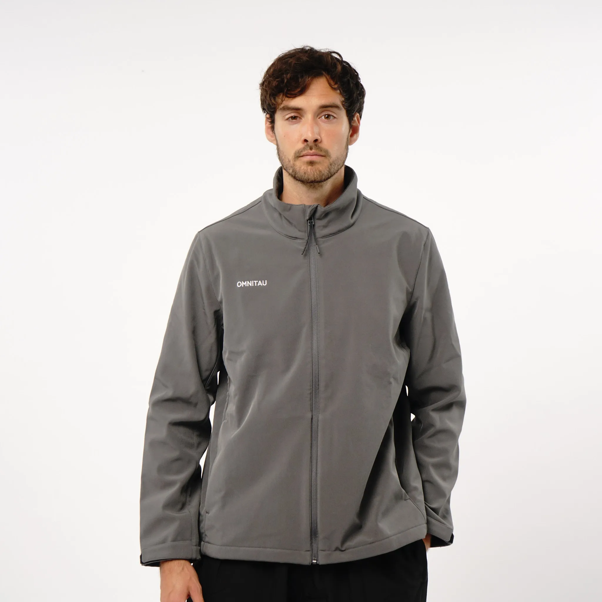 Omnitau Men's Team Sports Softshell Jacket - Dark Grey