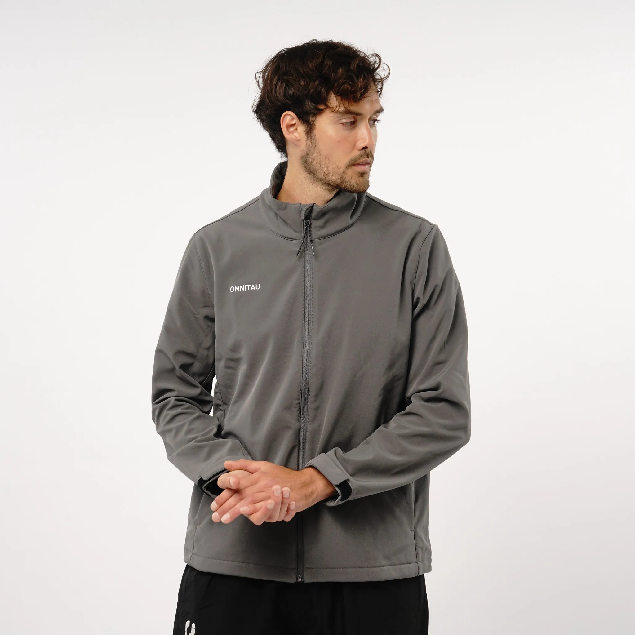 Omnitau Men's Team Sports Softshell Jacket - Dark Grey