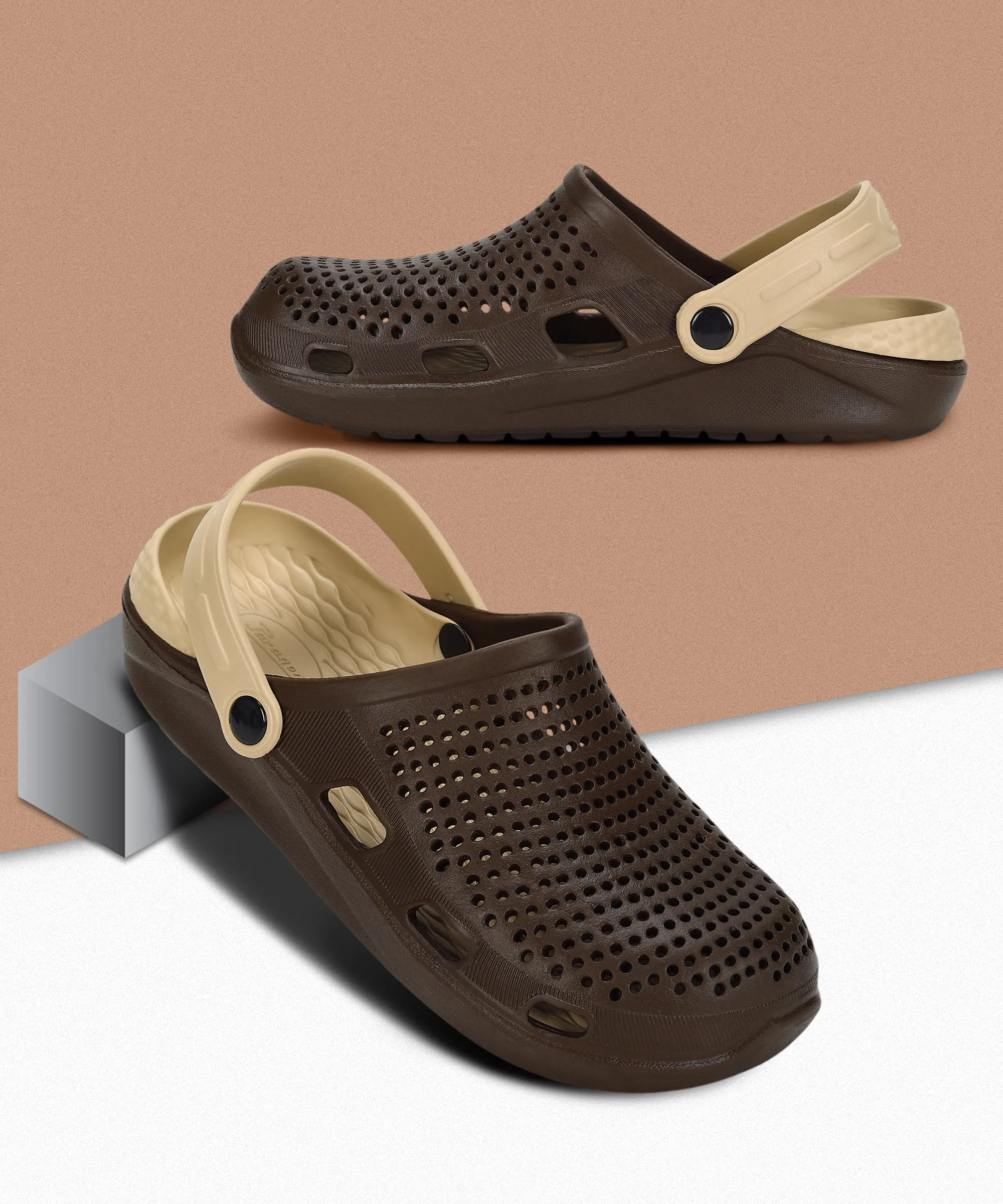 Paragon  EVK10916G Men Casual Clogs | Stylish, Anti-Skid, Durable | Casual & Comfortable | For Everyday Use