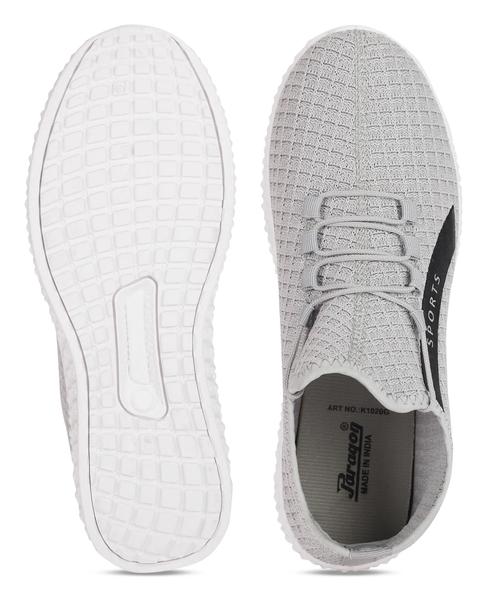 Paragon K1020G Men Casual Shoes | Stylish Walking Outdoor Shoes for Everyday Wear | Smart & Trendy Design  | Comfortable Cushioned Soles White