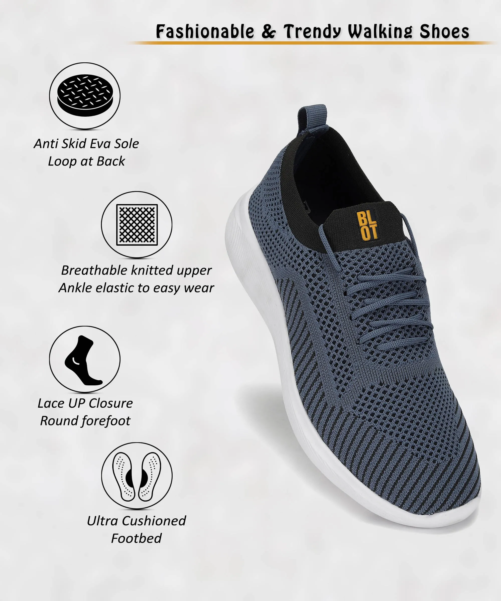 Paragon K1219G Men Comfortable Outdoor Daily Gym Training Walking Shoes
