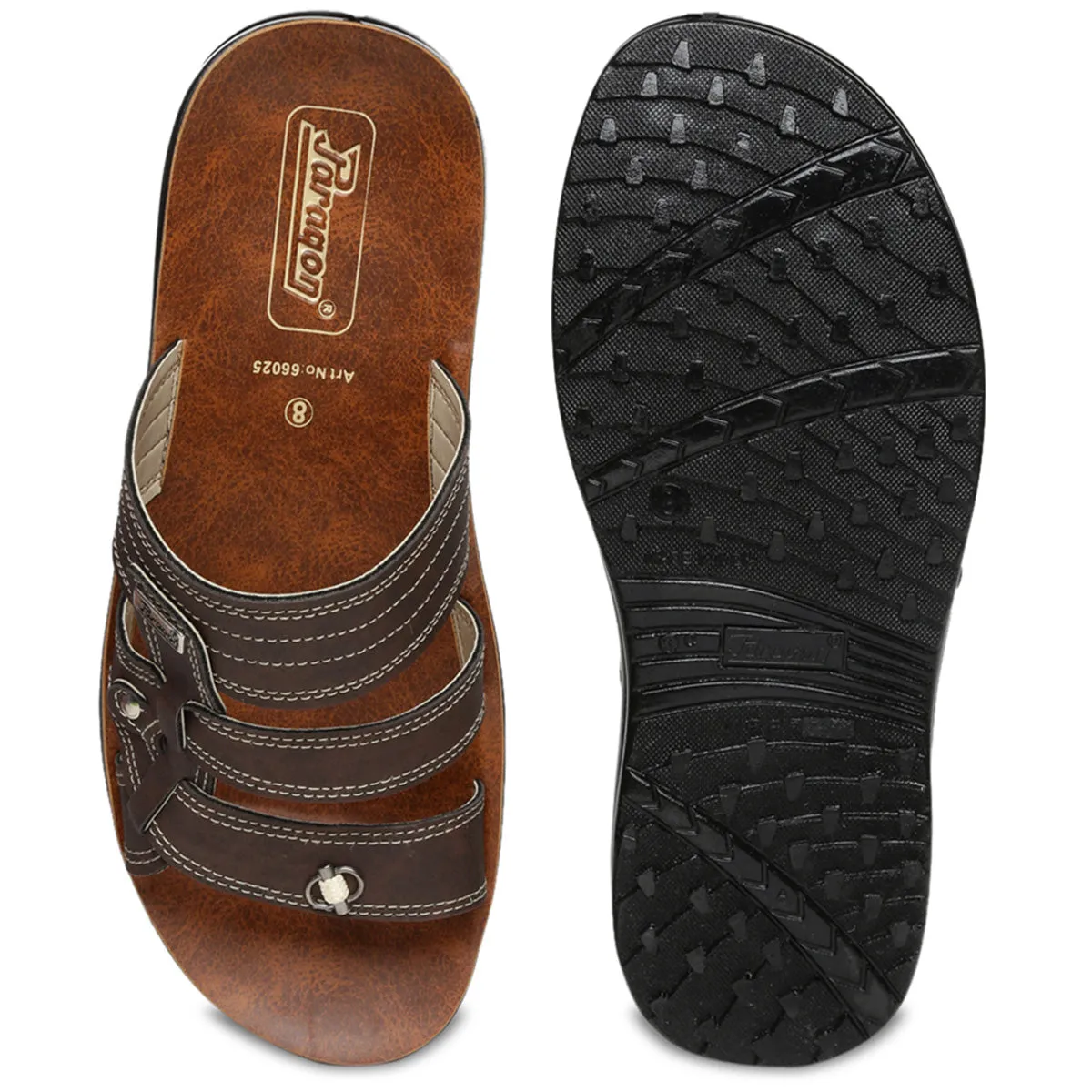 Paragon PU66025G Men Stylish Lightweight Flipflops | Comfortable with Anti skid soles | Casual & Trendy Slippers | Indoor & Outdoor