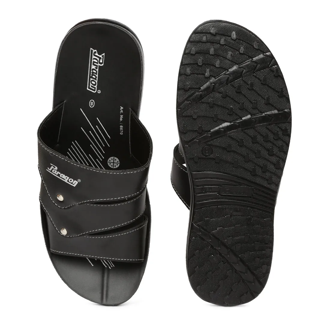 Paragon PU6670G Men Stylish Lightweight Flipflops | Comfortable with Anti skid soles | Casual & Trendy Slippers | Indoor & Outdoor