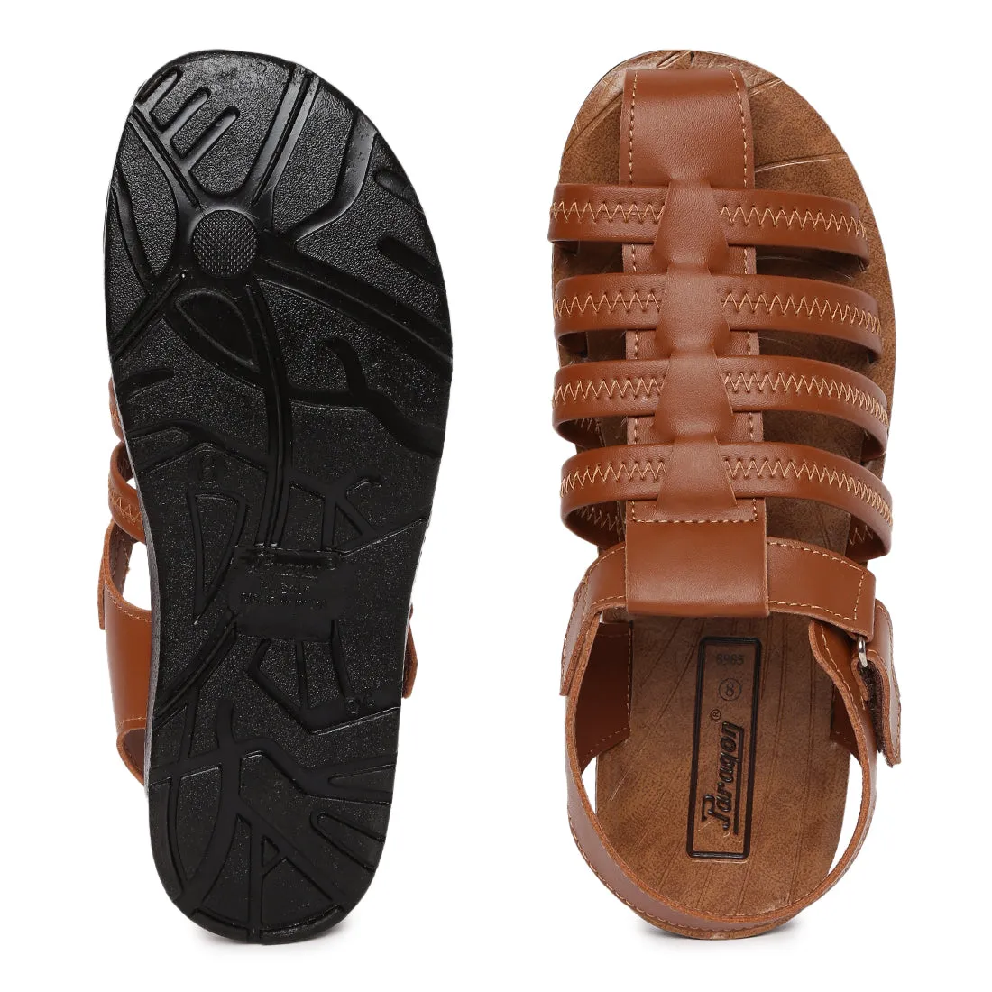 Paragon PU8985G Men Stylish Sandals | Comfortable Sandals for Daily Outdoor Use | Casual Formal Sandals with Cushioned Soles