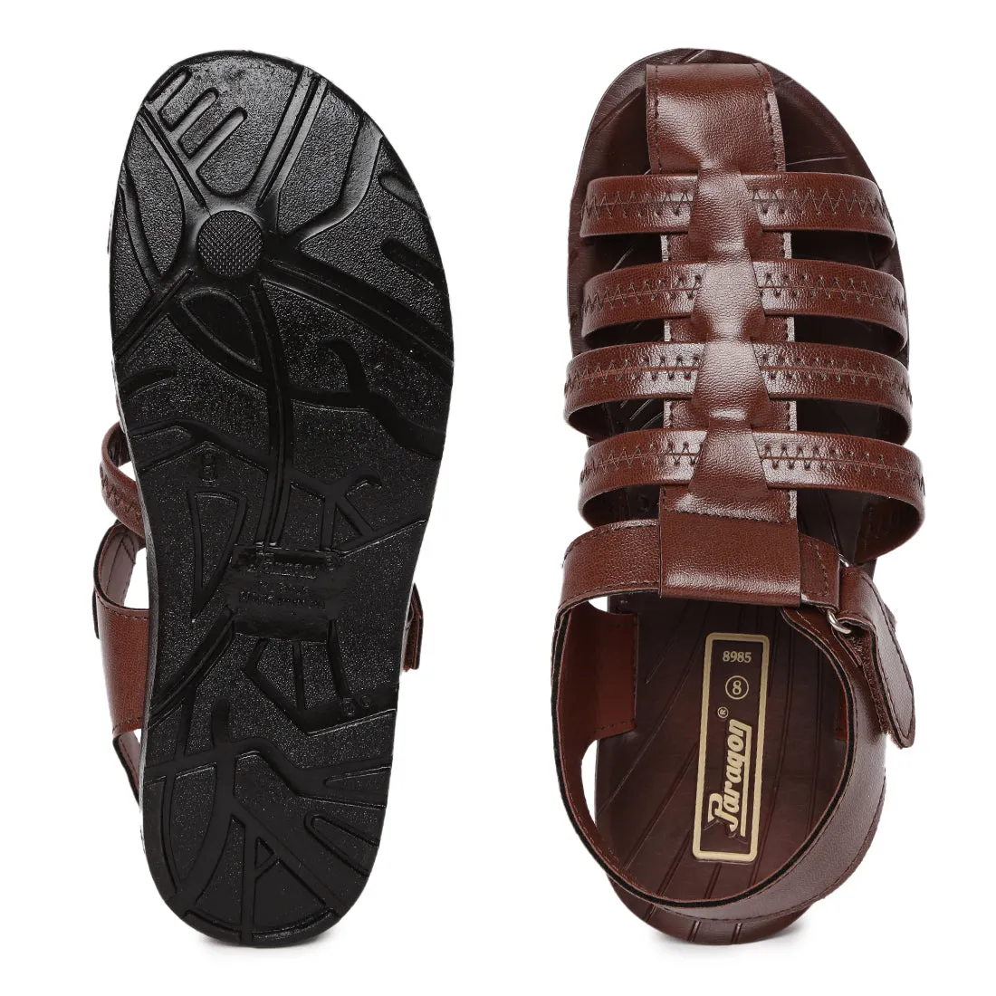 Paragon PU8985G Men Stylish Sandals | Comfortable Sandals for Daily Outdoor Use | Casual Formal Sandals with Cushioned Soles