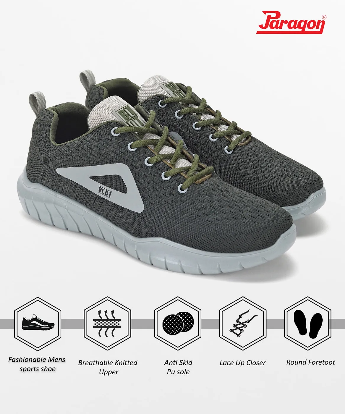 Paragon PUK1230G Men Casual Shoes | Stylish Walking Outdoor Shoes | Daily & Occasion Wear | Smart & Trendy | Comfortable Cushioned Soles