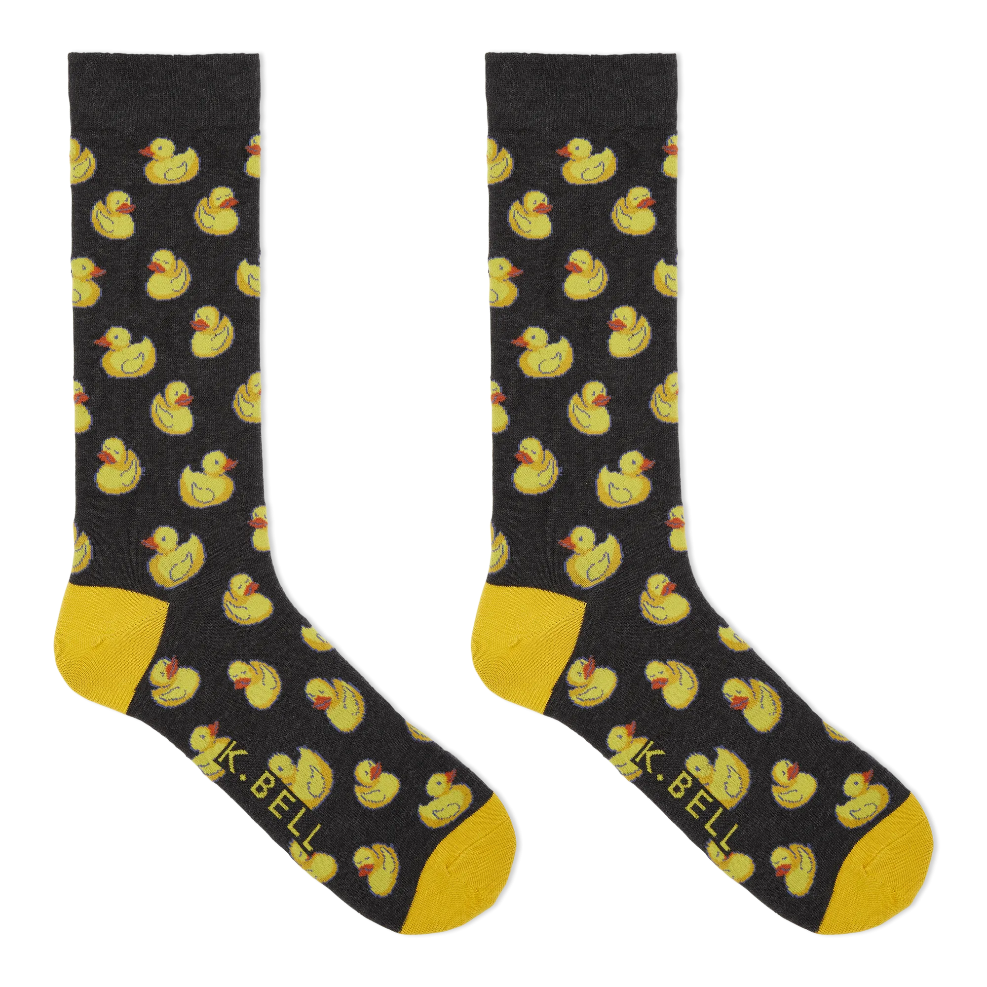 "Rubber Duck" Crew Socks by K Bell-Large
