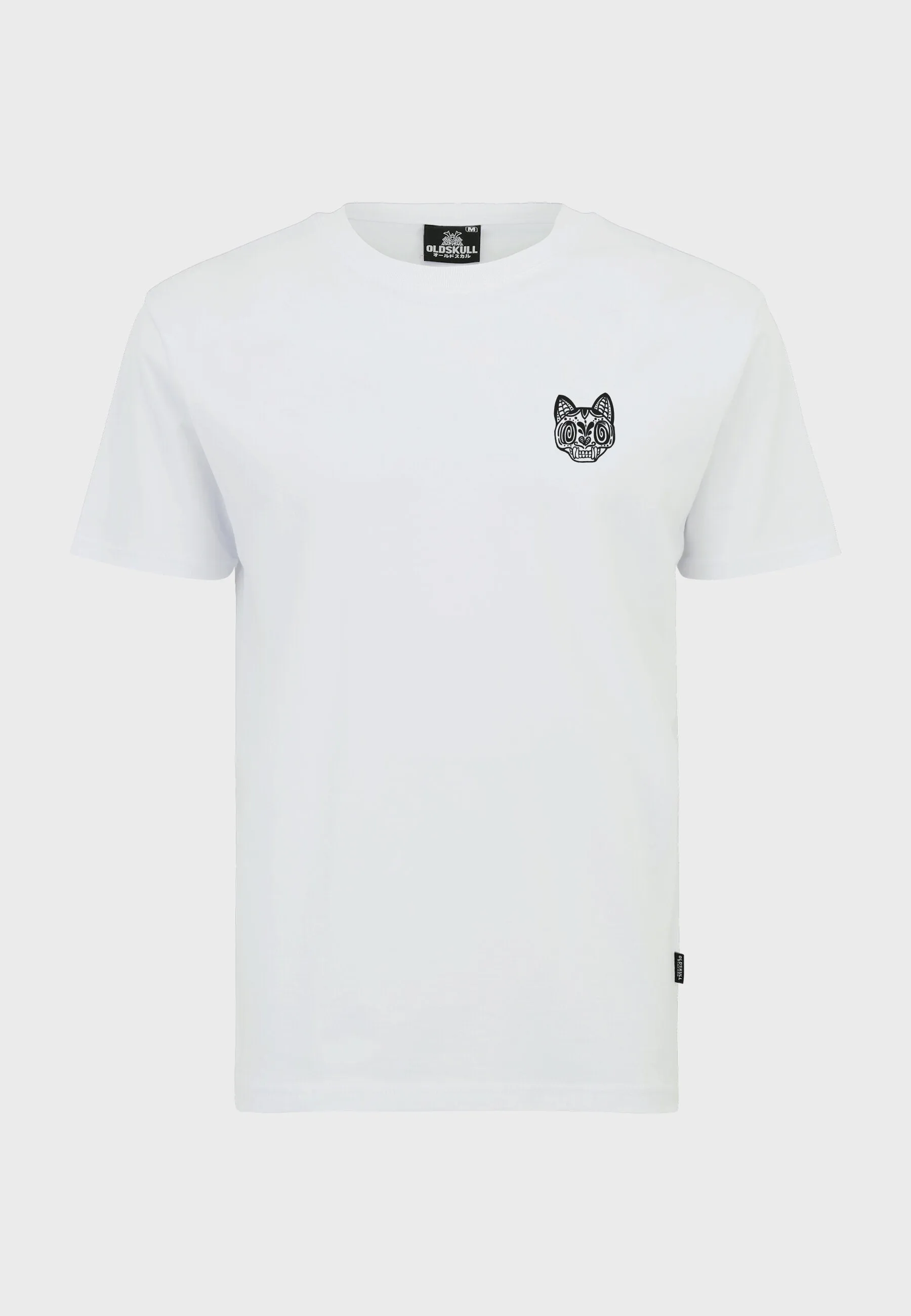 Rebel Cat Backprint T-Shirt White